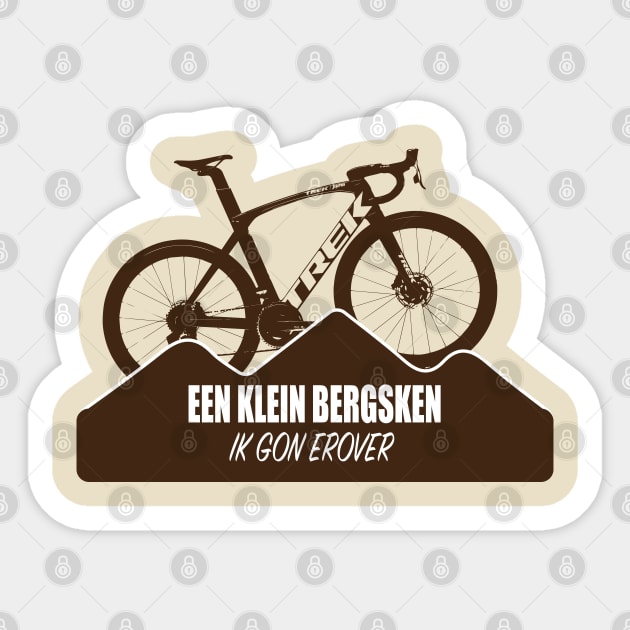 een klein bergaken ik gon erover Sticker by Lins-penseeltje